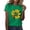 Green 9, variant on Women's Graphic Tee Flower Printed Short Sleeve Basic Shirts Casual Loose Fit Floral Tops Soft Comfy Clothes (XL, White 10)