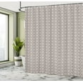thumbnail image 4 of Ambesonne Vintage Shower Curtain, Oriental Floral Design, 69"Wx70"L, White and Taupe, 4 of 4