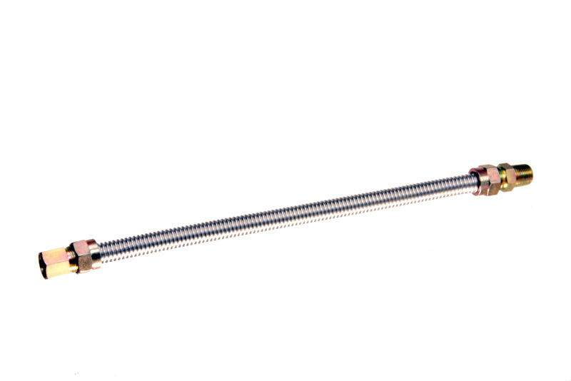 HPC Fire Stainless Steel Gas Flex Line, 5/8Inch OD with 1/2Inch MIP x