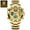 All Gold, variant on Men's Dual Display Quartz Watch – LED Backlight, Alarm, Waterproof, Sport Electronic Wristwatch