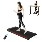 COMHOMA 2.5HP Walking Pad, Under Desk Treadmill 40*16 Walking Area 2 in 1 Portable Electric Treadmill with Remote Control, LED Display for Home Office