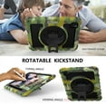 thumbnail image 6 of 360 Degree Rotating iPad Pro 11 inch 2020 2nd Generation Case with Pencil Holder, Dteck Kickstand Shockproof Heavy Duty with Shoulder Strap Hand Strap For iPad Pro 11 (2020), Camouflage, 6 of 7