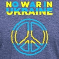 thumbnail image 3 of CafePress - No War In Ukraine Support American Ukraini T Shirt - Mens Tri-blend T-Shirt, 3 of 4