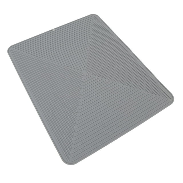 Estera De Silicona Para Secar Platos, 40,5x50,5 Cm, Protector Antideslizante Para Encimera De Cocina De Grado Alimenticio Con Alta Cresta Para Un Secado Más Rápido,