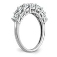 thumbnail image 7 of 14K White Gold Ring Band Moissanite Cushion D E F Pure Light, 7 of 7