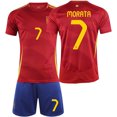 thumbnail image 3 of 24 Camiseta de la Copa de Europa de España No. 19 Yamal 26 Pedri 7 Morata No. 9 Traje de camiseta de fútbol Garvey, 3 of 5