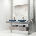 thumbnail image 3 of VIGO Matte Shell Sottile Royal Blue Glass 18 in. L x 13 in. W x 4 in. H Rectangular Vessel Bathroom Sink, 3 of 11