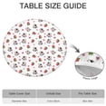 thumbnail image 6 of White Cow Strawberry Heart Pattern Round Fitted Tablecloth with Elastic Edge,Dining Table Cover Waterproof,Outdoor Round Tablecloth for Camping,Dining,Indoor and Outdoor, 6 of 7