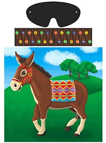 Childs Party Loot Bag Bags Toy Game Pin The Tail on The Donkey Decoration 4976