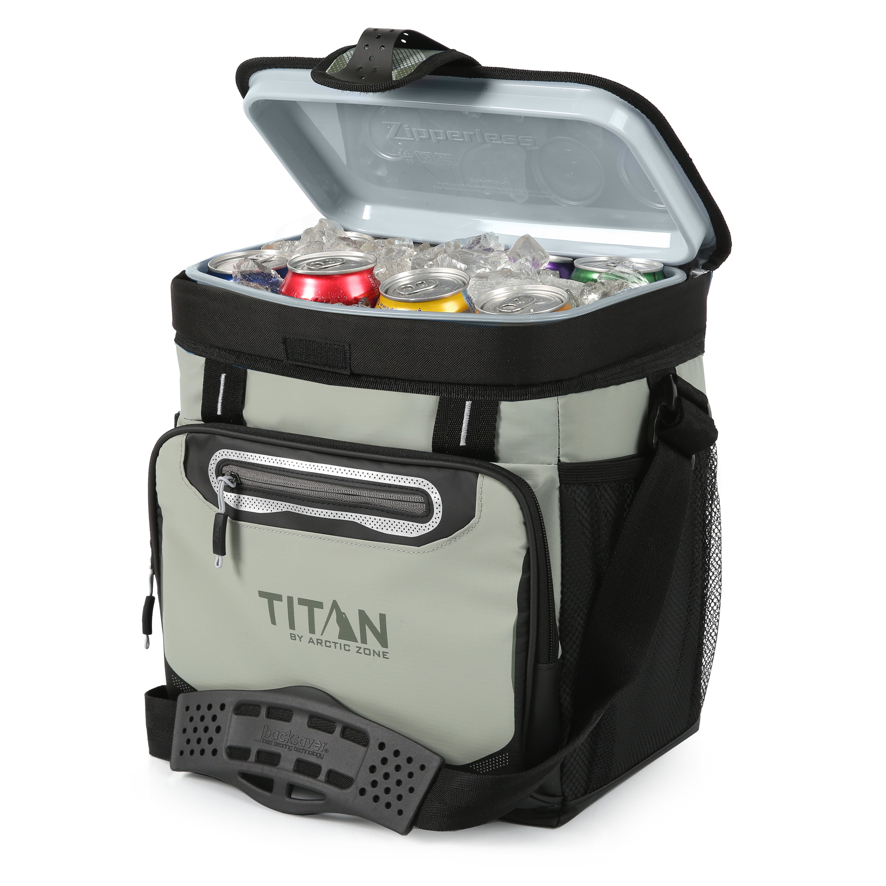 Titan by Arctic Zone 16 Can Zipperless Soft Cooler, Seagrass