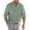 Light Green, variant on IWRICH Men's Linen Long Sleeve Polo Shirts Loose Fit Button up Holiday T Shirts Solid Color Casual Comfy Beach Tops Yellow XL