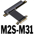 thumbnail image 2 of PCI-E 4.0 X4 to X16 Extension Cable Riser Cable PCIe X4 64G/ Adapter Cable for RTX3090 RX6800xt Graphics 20CM, 2 of 6