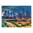 thumbnail image 2 of Charlotte, North Carolina, Skyline at Night (1000 Piece Puzzle, Size 19x27, Challenging Jigsaw Puzzle for Adults and Family, Made in USA), 2 of 4