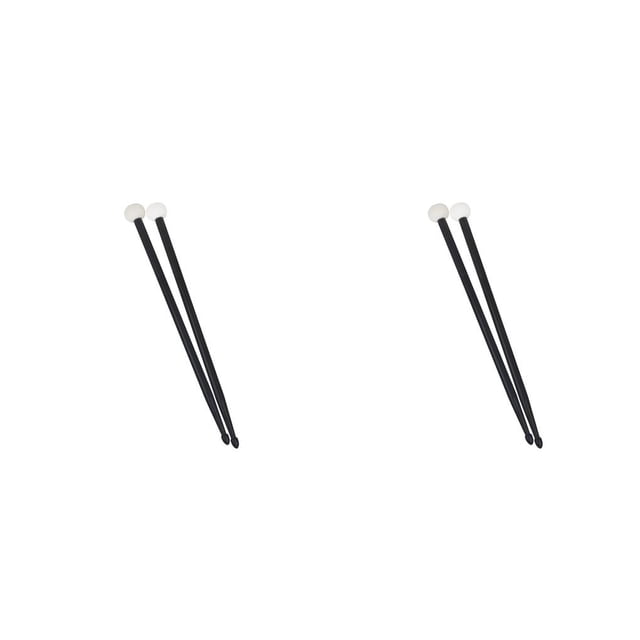 Sonducket Baquetas de timbales multicolores, palillos de cabeza de fieltro, accesorios de instrumentos de percusión clásicos, martillo de tambor para Negro 2piezas Sonducket CBP499417