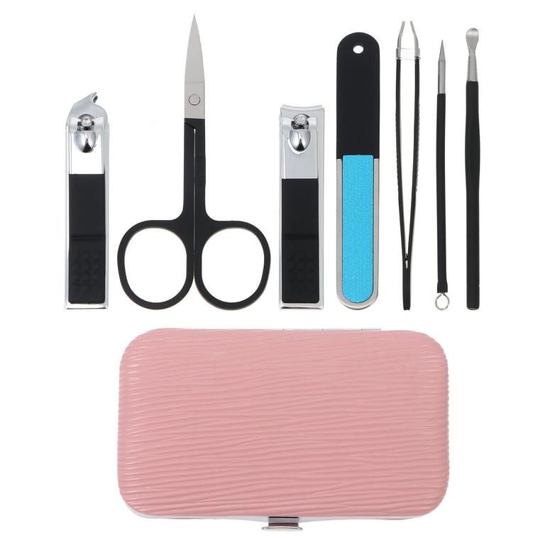 7Pcs/set Portable Stainless Steel Travel Mini Nail Clipper Kit Nail Tools  Nail Care Scissor Tweezer