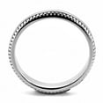 thumbnail image 2 of High polished (no plating) Stainless Steel Ring with No Stone for Women Minimalist Theme No Stone Stone Color Style TK3503 Size 9, 2 of 4