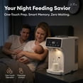 thumbnail image 5 of HORIGEN White Automatic Baby Formula Dispenser with App Control, Instant Heating, BPA-Free for Night Feeding, 5 of 12