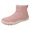 Pink, variant on Men's Women's Barefoot Hiking Boots Winter Snow Wide Toe Slip-On Waterproof Ankle Booties Five-Finger Sneakers for Outdoor Walking