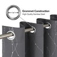 thumbnail image 2 of ZOPZO Room Darkening Curtains, Noise Reducing, 2 Panels, Dark Gray, 42W x 63L Inch, Energy Saving, Thermal Insulated Blackout Drapes, 2 of 9