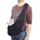 thumbnail image 4 of Mochila de lona para perros pequeños, ajustable, tipo mensajero, para gatos y perros, bolso cruzado, cómodo bolso de mano para transportar mascotas, 4 of 5