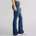 thumbnail image 6 of Womens Jeans Mid Waisted Slim Flared Pants Women's Bootcut Mid Rise Insta Stretch Juniors Jeans With Patch Pockets plus Size on Pants Tall Woman Clothes High Jean Pants for Women Short Jean Pants for, 6 of 8
