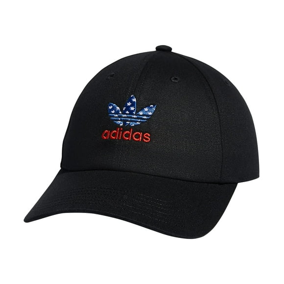 adidas Originals Relaxed Strapback Cap, Black, One Size