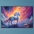 thumbnail image 2 of Pintura de diamante 5D DIY, taladro redondo completo, Kit de unicornio, decoración del hogar, 60x40cm FLhrweasw Nuevo, 2 of 9