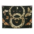thumbnail image 5 of Creowell  Snake Tapestry Floral Plants Wall Tapestry Moon Phase Tapestries Boho Mandala Tapestry Wall Hanging Large Butterfly Tapestry for Bedroom Aesthetic, Purple  60x50inch, 5 of 6