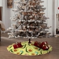 thumbnail image 4 of Balery Flowers Avocado Printed Christmas Tree Skirt , Merry Christmas Party Christmas Tree Decoration,Adjustable Tree Skirt-30", 4 of 6