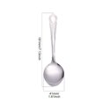thumbnail image 3 of Embossed Stainless Steel Soup Spoon, 7.13X1.61 inch Round Bowl Table Cutlery, Household Dinner Utensil, Decorative Handle Dining Spoon, Reusable Eating Tool, Kitchen Meal Serving Silverware, 3 of 4