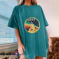 thumbnail image 1 of SMihono Hauts pour Femmes Été Décontracté Manches Courtes Imprimé Pizza T-shirt Oversize, 1 of 1