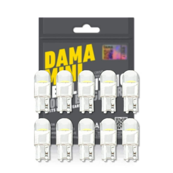 194 T10: Dama ECO Compact LED Bulbs | White or Amber | Pack of 10