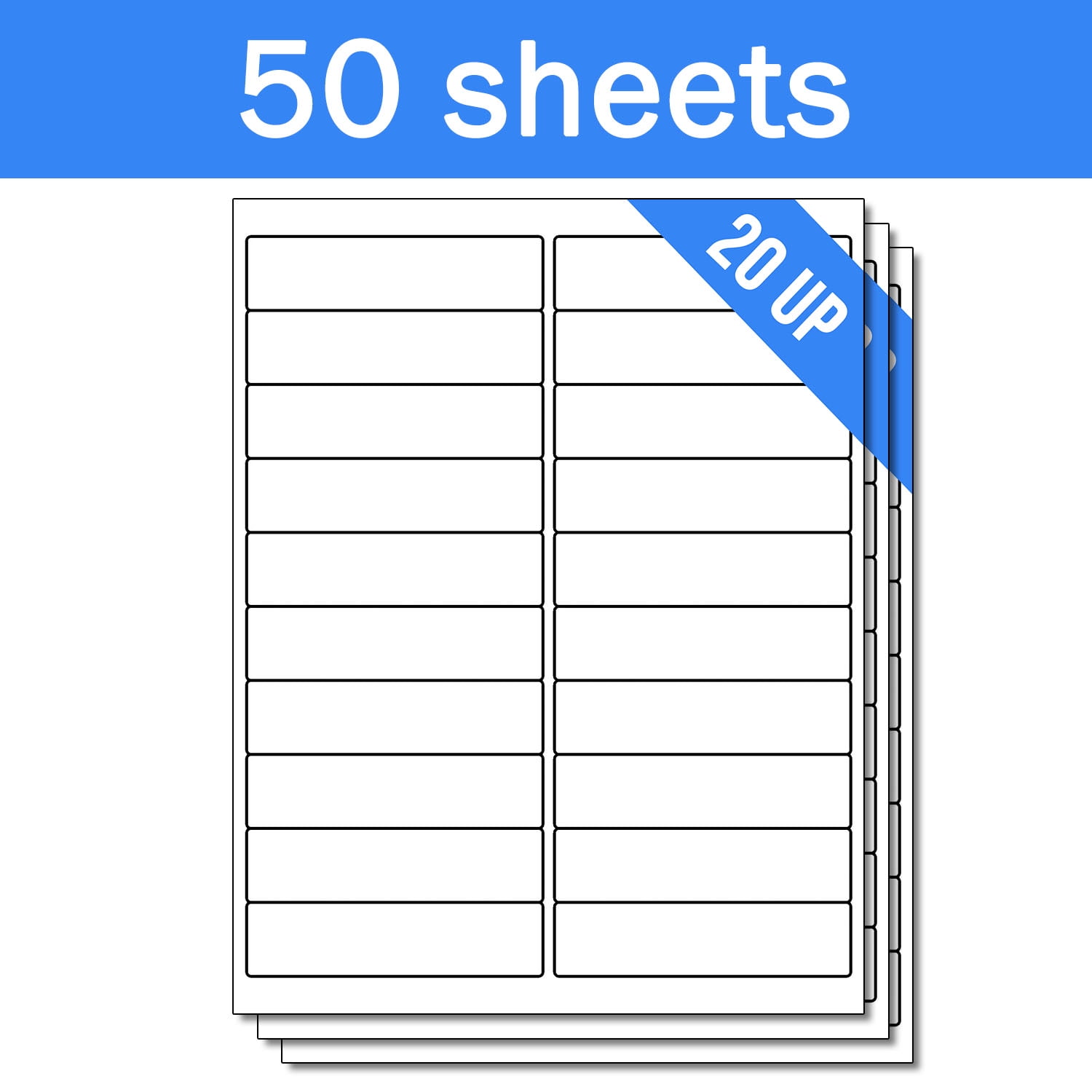 OfficeSmartLabels 4 x 1 inch Labels for Laser Inkjet ( 20 Labels Per