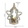 thumbnail image 3 of Led Wood Beaded Star Open Lantern, 3 of 3