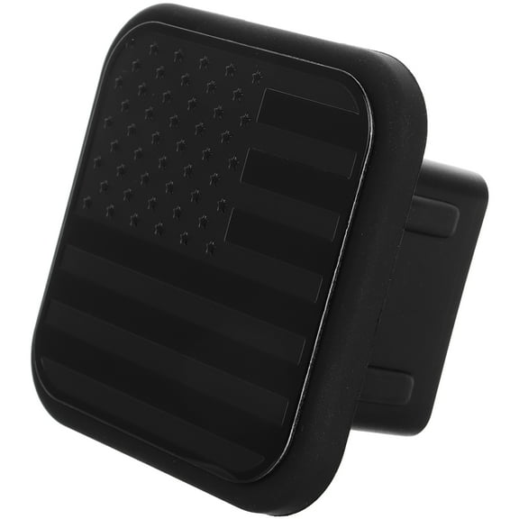 Trailer Plug Cover for 2 Inch Receivers Rubber Black Decorative Hitch Receiver Cover for RV Trailer