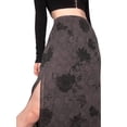 thumbnail image 3 of Douhoow Vintage Long Skirts for Women High Waist Flower Print Side Split Skirts, 3 of 6