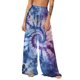 thumbnail image 1 of Pantalones de playa de gasa ligeros para mujer con protección solar, pantalones anchos de estilo bohemio estampados, blusa para mujer, 1 of 7