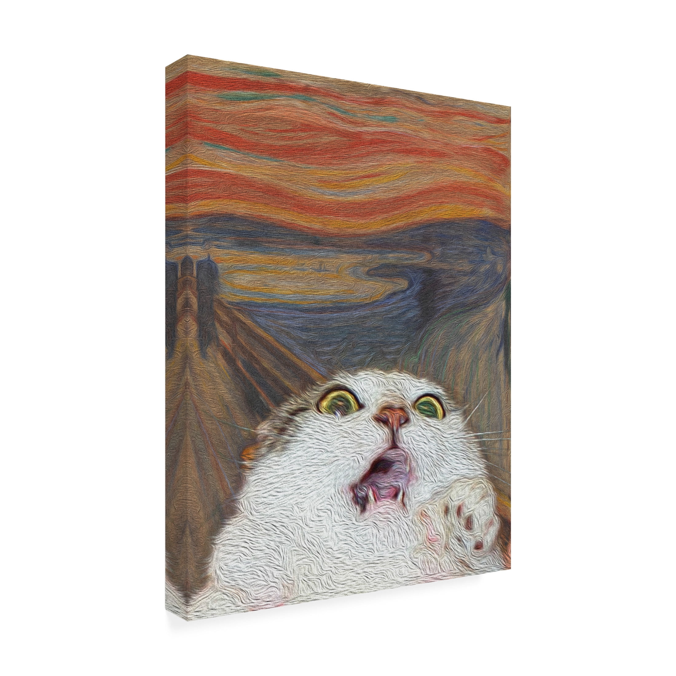 Trademark Fine Art Artelele The Meow 01 Canvas Wall Art