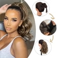 thumbnail image 6 of 14 Inch Ponytail Hair Extension Short Curly Wavy Wrap Around Pony Tail Natural Fluffy Synthetic Hairpiece, 6 of 7