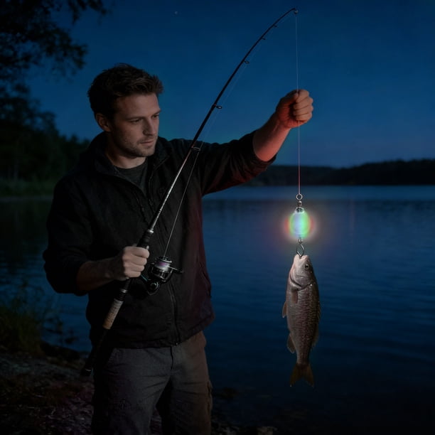 bright light fish lures Underwater Fishing Light, 5pcs Waterproof LED Deep Drop Fishing Night Flashing Attractive Lure Lamp Tool 4.7inch 6.7inch : Sports & Outdoors Great for bass Offshore Trolling Lures