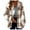 Brown a2, variant on UQJfacai Women Flannel Jacket Plaid Button Down Long Sleeve Fleece Lined Shacket Plus Size Fall Winter Casual Outerwear Coats
