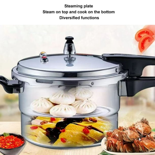 Pressure Cooker Multi Purpose Aluminum Safety Valves with Steaming Plate Household Stovetop Pressure Canner for Induction Cooker Gas Stove 20cm 7.9in Walmart