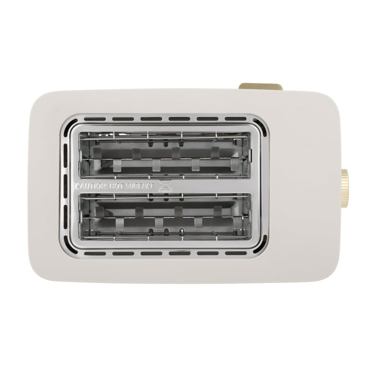 Free Shipping! Thyme & Table 2 Slice Toaster Sand White with Extra