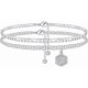 thumbnail image 1 of Initial Ankle Bracelets for Women, 14K Gold Plated Double Layered Initial Anklets Jewelry for Women Teen - -, 1 of 4
