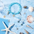 thumbnail image 3 of 24Pcs 2 Style 3 Colors Starfish Shell Pendants Ocean Seashell Pendants Marine Life Charms Golden Sea Animals Charms Stainless Steel Dangle Pendants for Jewelry Making Hole: 2mm Colorful, 3 of 9