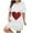 Multicolor, variant on ChaoHeng Women Dresses on Short Sleeve Dresses Plus Size Women's Oversized Loose Round Neck Short Sleeved Valentine's Day Printed Dress Nightgown