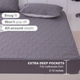 thumbnail image 3 of Lavish Cover Ultra Soft Waterproof Fitted Sheet, Washable Mattress Cover for Home, Hotel(King, Dark Gray), 3 of 9