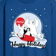 thumbnail image 3 of Coca-Cola - Happy Holidays Sledding - Men's Long Sleeve Graphic T-shirt, 3 of 5