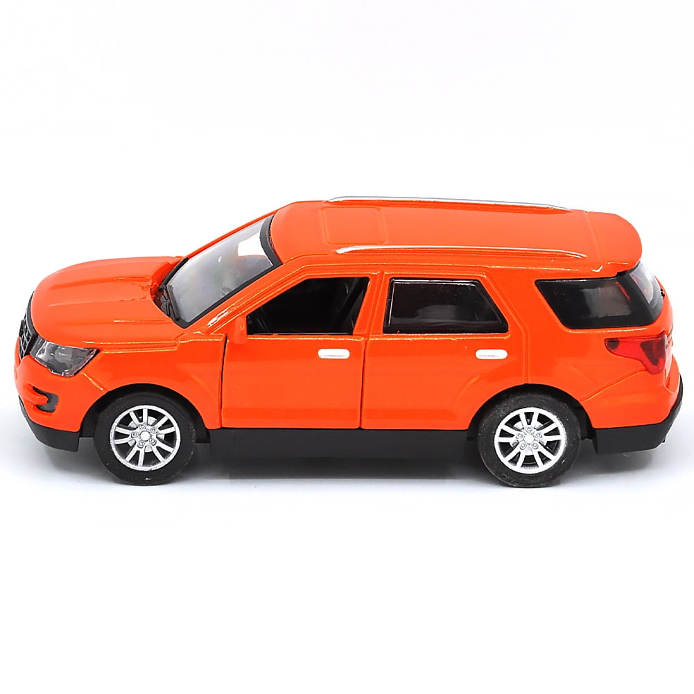 1: 36 is suitable for Ford Explorer alloy die-casting metal car models, with sound, light, and rebound functions, children's toy car collections, boys' birthday gifts