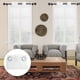 thumbnail image 3 of 2 cortinas blancas transparentes para sala de estar, dormitorio, cortinas largas, 3 of 5